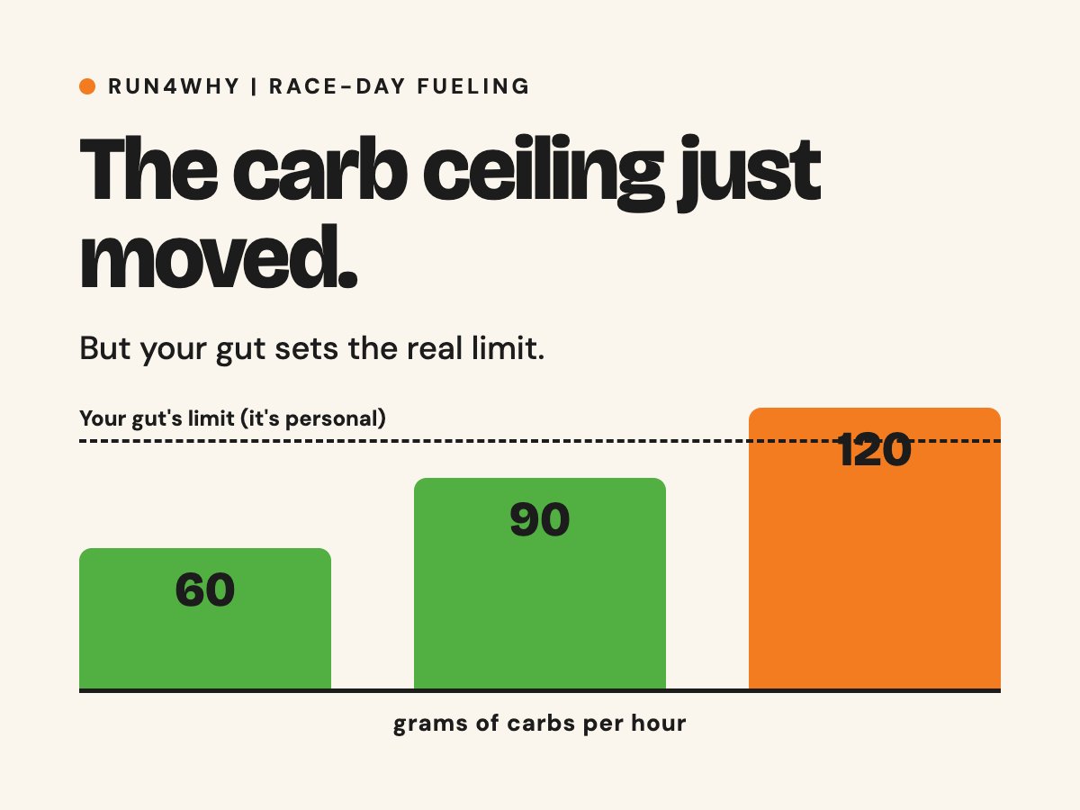 How Many Carbs Can You Actually Take In During a Race? The Ceiling Just Moved